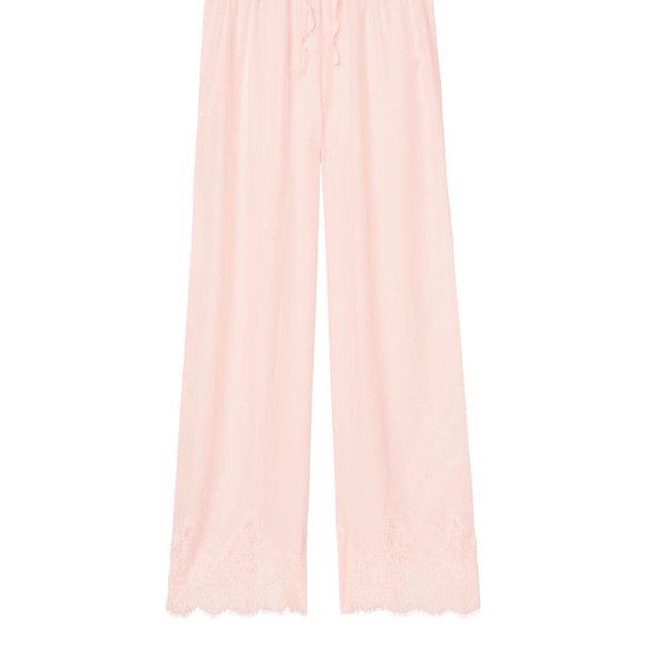 Last S Pair. VS Lightweight Silky Lace Pant Pink - Picture 12 of 16